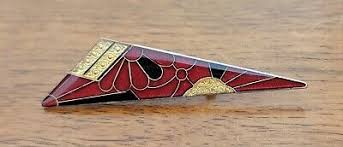 Vintage Pierre Bex Style Triangle Brooch Art Deco | eBay