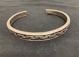 KONSTANTINO Sterling Silver Bangle Bracelet Length 15.7cm ...