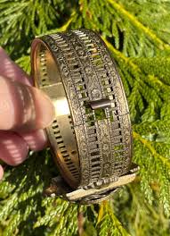 Antique Vintage 1890s - 1900s Victorian Brass Bangle ...