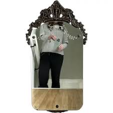 Antique Ornate Carved Wood Etched Mirror – Pigeon Squared