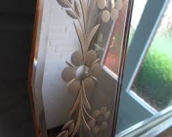 Antique Venetian Pink Mirror With Floral Decoration - 1910 - Italy - Art Nouveau - Etsy