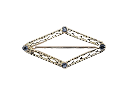 Vintage 10 Karat Yellow Gold Filigree Brooch/Pin #7517 | eBay