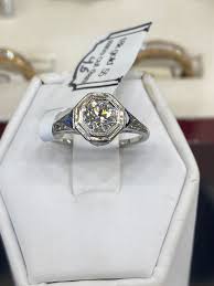 18k art deco sapphire & diamond ring | SGB Jewelry & Coins