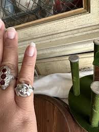 Estate Antique 14K White Gold Old European Cut Diamond Engagement Ring 4.8 Grams | eBay