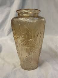 Vintage Jenkins Carnival Marigold Glass Stork Glass 7.5” | eBay