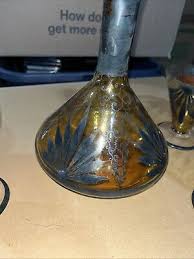 Vintage amber glass decanter Bar Set 3 Glasses Nice Set Look | eBay