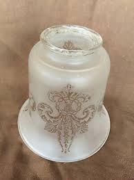 Vintage Frosted Glass Light Shade | eBay