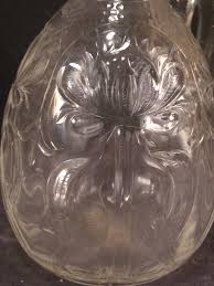 EARLY 1800's Sterling Silver HAND BLOWN MOLDED Glass ...