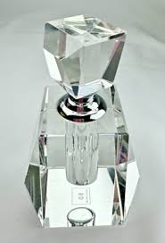 Simon Designs Stunning Crystal Perfume Bottle with Screw on Dauber Top 4" | eBay