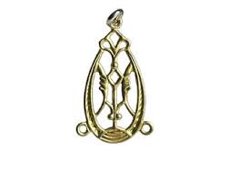 Vintage Style Brass Nouveau 3 Loop Drop Connectors 21mm (12 ...