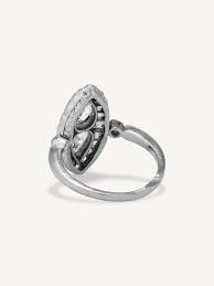 Art Deco 1.00 Carat Pear Cut Diamond Vintage Ring – Erstwhile