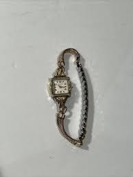 Vintage Benrus Ladies Watch 10k R.P.G. Band Bezel Wind Up ...