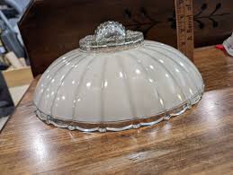 Vintage Hanging Glass Ceiling Light Cover Shade | eBay