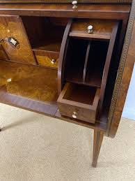 Italian Art Deco Inlaid Cylinder Desk by Carpanelli of Milan ...