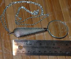 Vintage Magnifying Glass Necklace: Functional Silver Jewelry ...