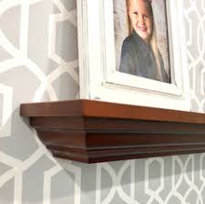 Stained Crown Molding Shelf - The Shelf Shop