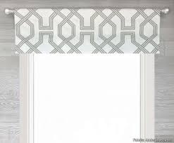 Ander (Modern Lattice Luxe Linen) Flat Window Valance