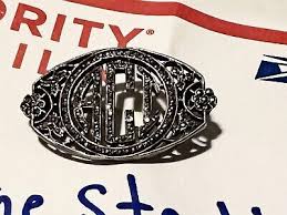 VINTAGE SILVER Antique SORIETY ? PIN A.C.I. MARCASITE BEV HILLS ESTATE NICE😁 | eBay