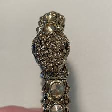 Tasha Serpentine Snake Bracelet Gold Tone Rhinestones | eBay