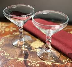 Vintage Libbey Glass Knob Hill Clear Champagne/ Tall Sherbet Set of 2 | eBay