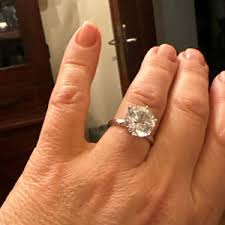 3.5CT 4.4CT Genuine White Sapphire VS E D Solitaire ...