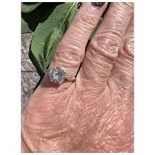 Platinum Art Deco Old European Cut Diamond Engagement Ring ...