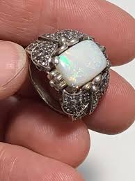 Amazing White Australian Opal With Quartz Crystal Accent ...