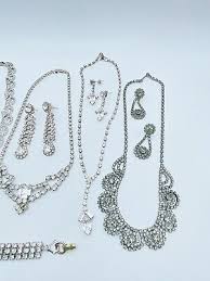 Stunning Rhinestone Jewelry Lot Antique Estate Jewelry All ...