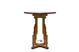 Buy Handmade Art Deco Wooden Coffee Table – Solid Wood End ...