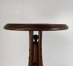 wooden Side Occasional Coffee Wine table Plant stand Pedestal Funky Barn style V | eBay