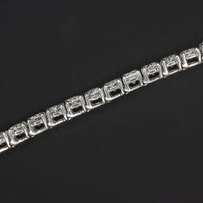 5.00ct DIAMOND TENNIS BRACELET 14k WHITE GOLD CLASSIC ROUND ...