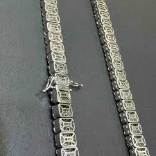 Unveiling the Beauty With 14k White Gold Baguette Chain 81 Grams