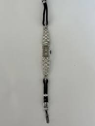 5749- Art Deco Platinum Diamond Watch - Etsy