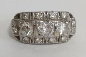 Sold at Auction: Stunning Platinum Diamond Ring $5000