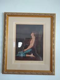 Original JEAN-JACQUES HENNER Art Nouveau Period ...