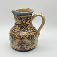 Vintage Handpainted Leonor Pottery Pitcher - Algarve ...