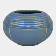 Roseville Solid Colors 1917 Blue Vintage Art Pottery Ceramic ...