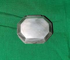 Vintage Old Collectible Nice Octangle Shape Silver Miniature ...