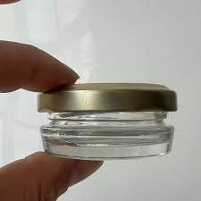 1 Oz 30ml Clear Empty Glass Caviar Jar with Lug Lid
