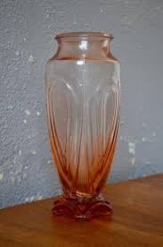 Art Deco Pink Glass Vase, 1940s | Chairish