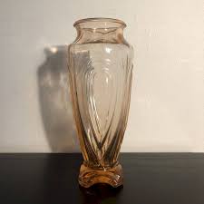 Art Deco vase Pink Glass