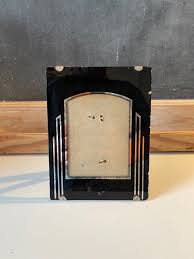 Glass art deco picture frame — Skunky Junk Resale