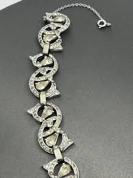 KRAMER NY Sparkling Clear Rhinestone Bracelet 7 1/2 inch Signed Vintage Jewelry | eBay