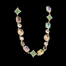 Orion Chain – Multicolored 18K Gold Statement Necklace | The Flaire