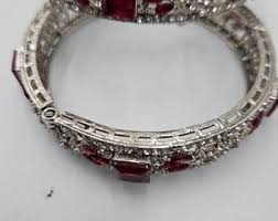 Silver and Ruby Red Openable and Adjustable to Different Sizes. - Etsy