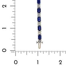 Platinum Sapphire and Diamond Bracelet – Long's Jewelers