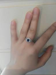 Victorian Oval Sapphire Engagement Ring: White Gold Diamond Halo - Etsy