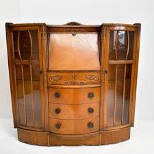 Antique Wooden Cabinet | Secretaire, 1930s - Etsy Israel