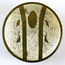 Vintage Clear Glass Round Trinket Box with Floral Design Metal Lid, 3 1/2" Dia. | eBay