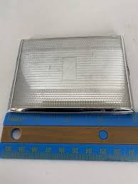 1930s Cigarette Business Card Case Golden Wheel Silver Tone Metal VGC 3.5oz. VTG | eBay